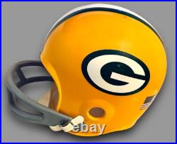 Green Bay Packers Wilson F2070-med DX Full Size Medium Football Helmet #15 Starr Green Bay Packers Wilson F2070-med DX Full Size Medium Football Helmet #15 Starr