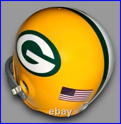 Green Bay Packers Wilson F2070-med DX Full Size Medium Football Helmet #15 Starr Green Bay Packers Wilson F2070-med DX Full Size Medium Football Helmet #15 Starr