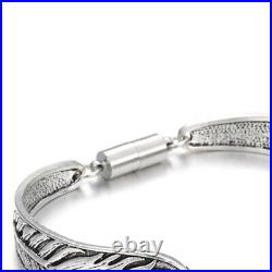 Green Bay Packers Women's Sterling Silver Bracelet Football Gift w Gift Pkg D3