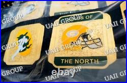 Green Bay Packers championship belt Go Pack Go 2MM/ 4MM Brass / Zinc