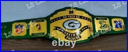 Green Bay Packers championship belt Go Pack Go 2mm Brass Adult Brand New Green Bay Packers championship belt Go Pack Go 2mm Brass Adult Brand New