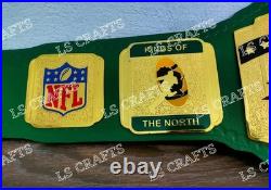 Green Bay Packers championship belt Go Pack Go 2mm Brass Adult Brand New Green Bay Packers championship belt Go Pack Go 2mm Brass Adult Brand New