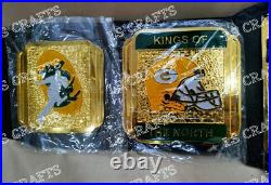 Green Bay Packers championship belt Go Pack Go 2mm Brass Adult Brand New Green Bay Packers championship belt Go Pack Go 2mm Brass Adult Brand New