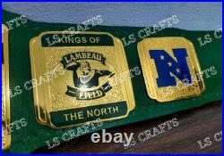 Green Bay Packers championship belt Go Pack Go 2mm Brass Adult Brand New Green Bay Packers championship belt Go Pack Go 2mm Brass Adult Brand New