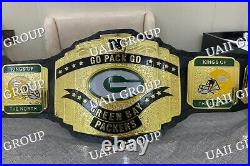 Green Bay Packers championship belt Go Pack Go 4Mm Brass