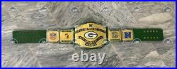 Green Bay Packers championship belt Go Pack Go 4mm Brass Adult Brand New