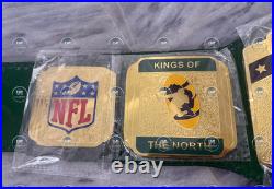 Green Bay Packers championship belt Go Pack Go 4mm Brass Adult Brand New