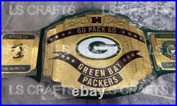 Green Bay Packers championship belt Go Pack Go Adult Brand New Fan Collectibles Green Bay Packers championship belt Go Pack Go Adult Brand New Fan Collectibles
