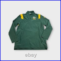Green Nike Green Bay Packers Pullover Jacket Men's L Large