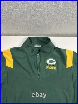 Green Nike Green Bay Packers Pullover Jacket Men's L Large