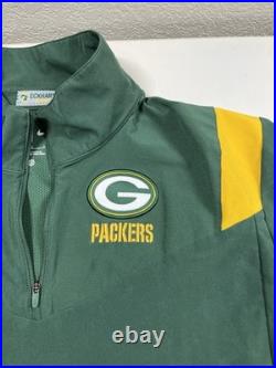 Green Nike Green Bay Packers Pullover Jacket Men's L Large