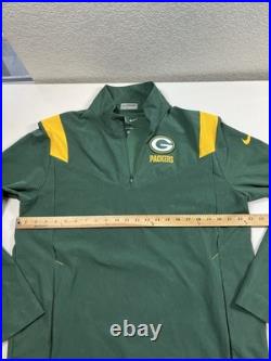 Green Nike Green Bay Packers Pullover Jacket Men's L Large