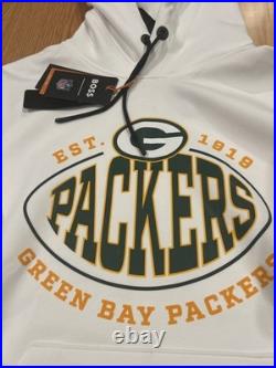 HUGO BOSS Boss By Boss X NFL Green Bay Packers Mens Hoodie Collection Sz L NWT