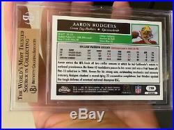 High End Bgs 9.5 Nice Topps Chrome Refractor Aaron Rodgers 2005 Star Rookie