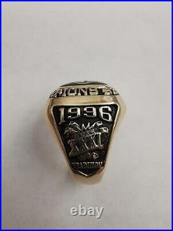 Huge 1996 Green Bay Packers NFL 10k Jostens Championship Super Bowl Class Ring