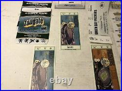 Huge Lot Of Green Bay Packers Ticket Stubs Playoffs Favre Rogers Memorabilia Etc