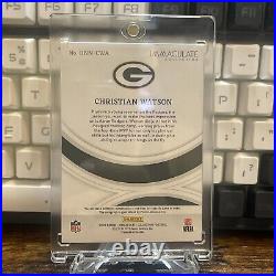 Immaculate Christian Watson RPA 2022 Nameplate On Patch Auto! 5/6 SSP