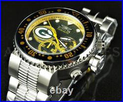 Invicta NFL AUTHORIZED 52mm GRAND Pro Diver Chronograph GREEN BAY PACKERS Watch