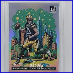 JORDAN LOVE 2024 DONRUSS DOWNTOWN! STANDARD SIZE PSA 9 Green Bay Packers JORDAN LOVE 2024 DONRUSS DOWNTOWN! STANDARD SIZE PSA 9 Green Bay Packers