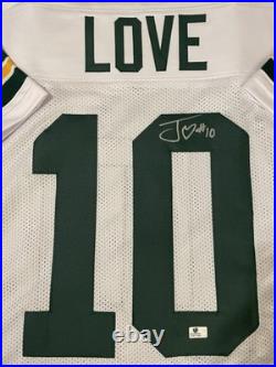JORDAN LOVE SIGNED Green Bay Packers NFL CUSTOM JERSEY COA Auto VERY NICE