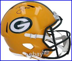 Jordan Love Green Bay Packers Autographed Riddell Speed Replica Helmet