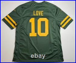 Jordan Love Green Bay Packers Nike #10 Game Jersey Green Alternate Size XL NWT