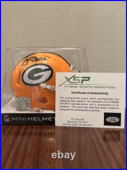 Jordan Love Signed Green Bay Packers Mini Speed Helmet XSP COA Auto #10