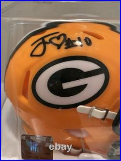 Jordan Love Signed Green Bay Packers Mini Speed Helmet XSP COA Auto #10