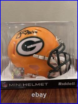 Jordan Love Signed Green Bay Packers Mini Speed Helmet XSP COA Auto #10