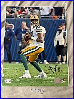 Jordan Love Signed Green Bay Packers NFL Official 11x14 Photo WithBAS