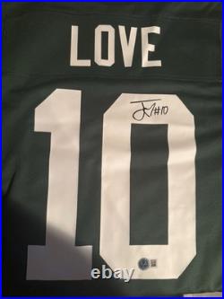 Jordan Love Signed Green Bay Packers Nike Authentic Jersey (Beckett)