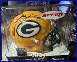 Josh Jacobs Autographed Mini Helmet Beckett Certified Green Bay Packers