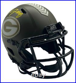 Josh Jacobs Signed Green Bay Packers STS Mini Helmet Beckett