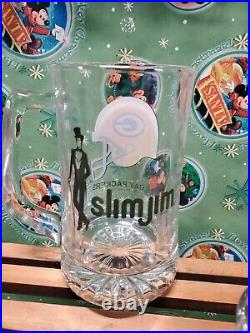 Lot Of 5 Vintage 1991 NFL Green Bay Packers Slim Jim Glass Collector Beer Mugs