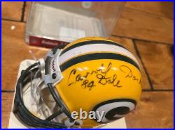 MULTI SIGNED GREEN BAY PACKERS Mini Helmet LONG THURSTON DALE ROBINSON KNAFELC +