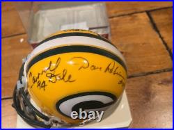 MULTI SIGNED GREEN BAY PACKERS Mini Helmet LONG THURSTON DALE ROBINSON KNAFELC +