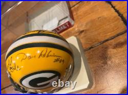 MULTI SIGNED GREEN BAY PACKERS Mini Helmet LONG THURSTON DALE ROBINSON KNAFELC +