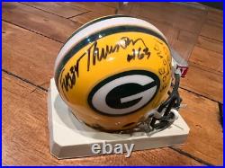 MULTI SIGNED GREEN BAY PACKERS Mini Helmet LONG THURSTON DALE ROBINSON KNAFELC +