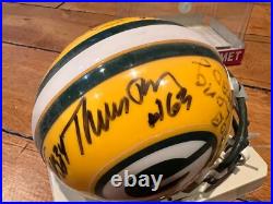 MULTI SIGNED GREEN BAY PACKERS Mini Helmet LONG THURSTON DALE ROBINSON KNAFELC +