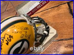 MULTI SIGNED GREEN BAY PACKERS Mini Helmet LONG THURSTON DALE ROBINSON KNAFELC +