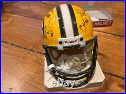 MULTI SIGNED GREEN BAY PACKERS Mini Helmet LONG THURSTON DALE ROBINSON KNAFELC +