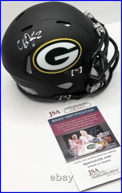 Matthew Golden Signed Autographed Green Bay Packers Mini Helmet JSA COA Matthew Golden Signed Autographed Green Bay Packers Mini Helmet JSA COA