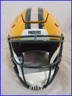 Matthew Golden Signed Green Bay Packers F/s Speedflex Authentic Helmet Beckett