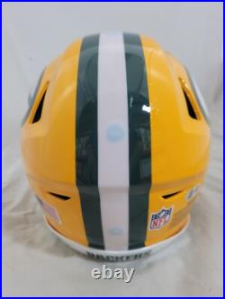 Matthew Golden Signed Green Bay Packers F/s Speedflex Authentic Helmet Beckett