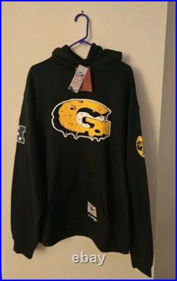 Men's Mitchell & Ness x Lil Wayne Green Bay Packers Melt Pullover Hoodie XL