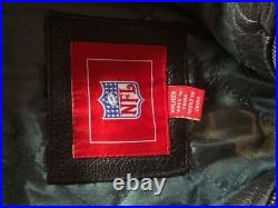 Men's NFL Green Bay Packers Leather Jacket 2XL Green/Black