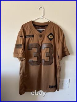 Men's Nike Aaron Jones #33 Green Bay Packers 2023 Salute to Service Jersey Sz XL