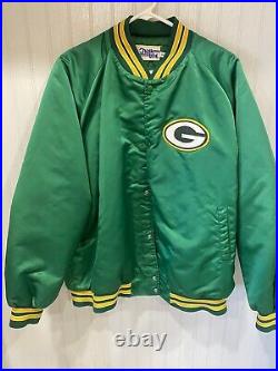 Men's Vintage Green Bay Packers Satin Chalk Line Jacket XXL Great Condition