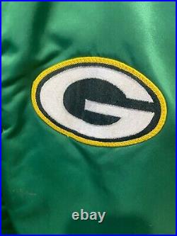 Men's Vintage Green Bay Packers Satin Chalk Line Jacket XXL Great Condition