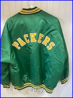 Men's Vintage Green Bay Packers Satin Chalk Line Jacket XXL Great Condition